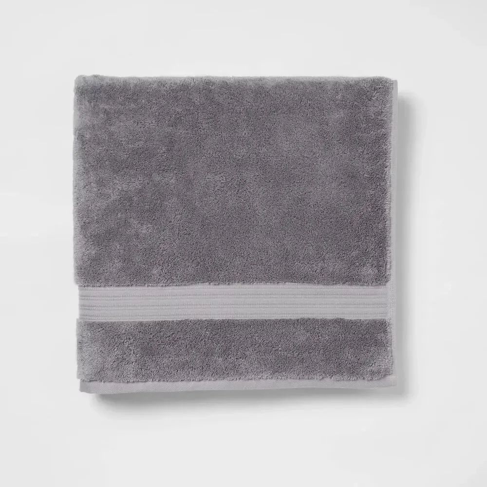 Threshold Total Fresh‎ Oversized Bath Towel 33x63 Dark Gray 100% Cotton NEW